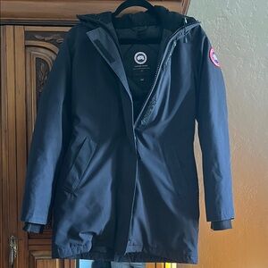 Canada Goose Black Utility Jacket with Fur Trim